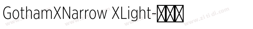 GothamXNarrow XLight字体转换